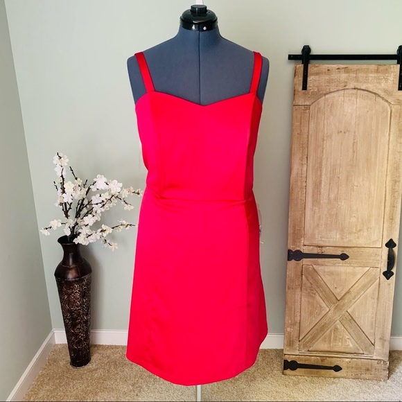 Lane Bryant PINK Satin Convertible Dress NWT 20 & 16 - Picture 2 of 7